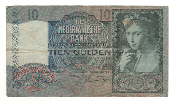 Netherlands: 1942 10 Gulden Banknote